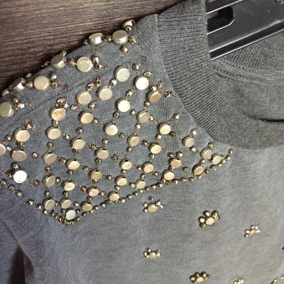 Marc Cain 100% Cotton Embellished Sweater NWOT - Picture 5 of 7